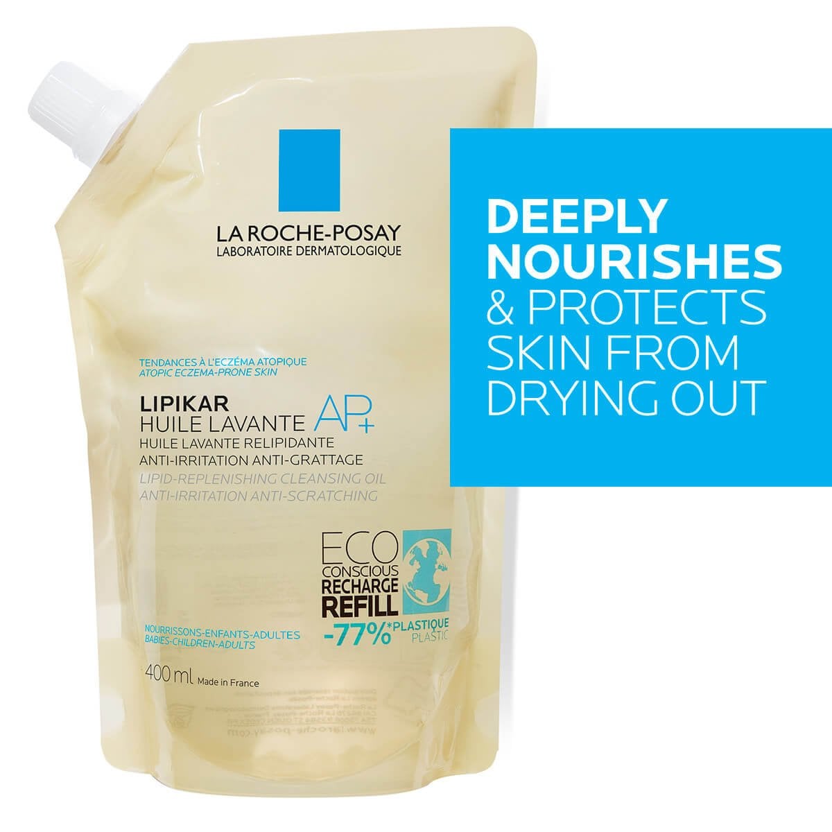 LA ROCHE POSAY LIPIKAR AP+ cleansing oil refill 400 ml