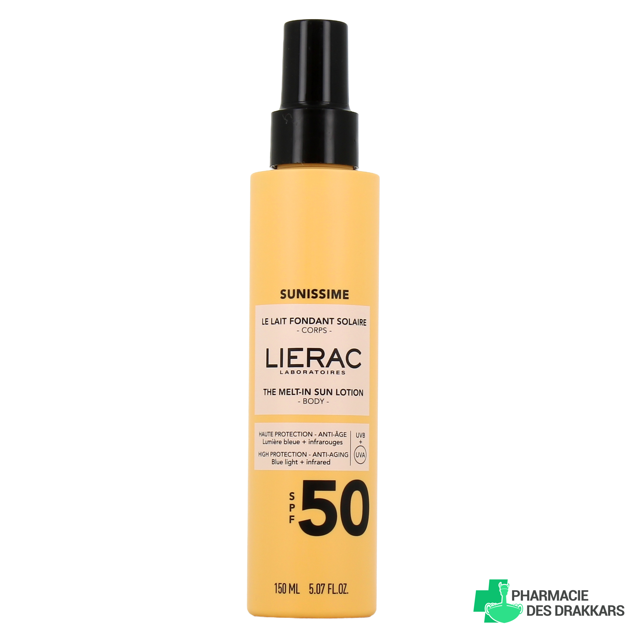 LIERAC SUNISSIME melting sun milk SPF50 150 ml