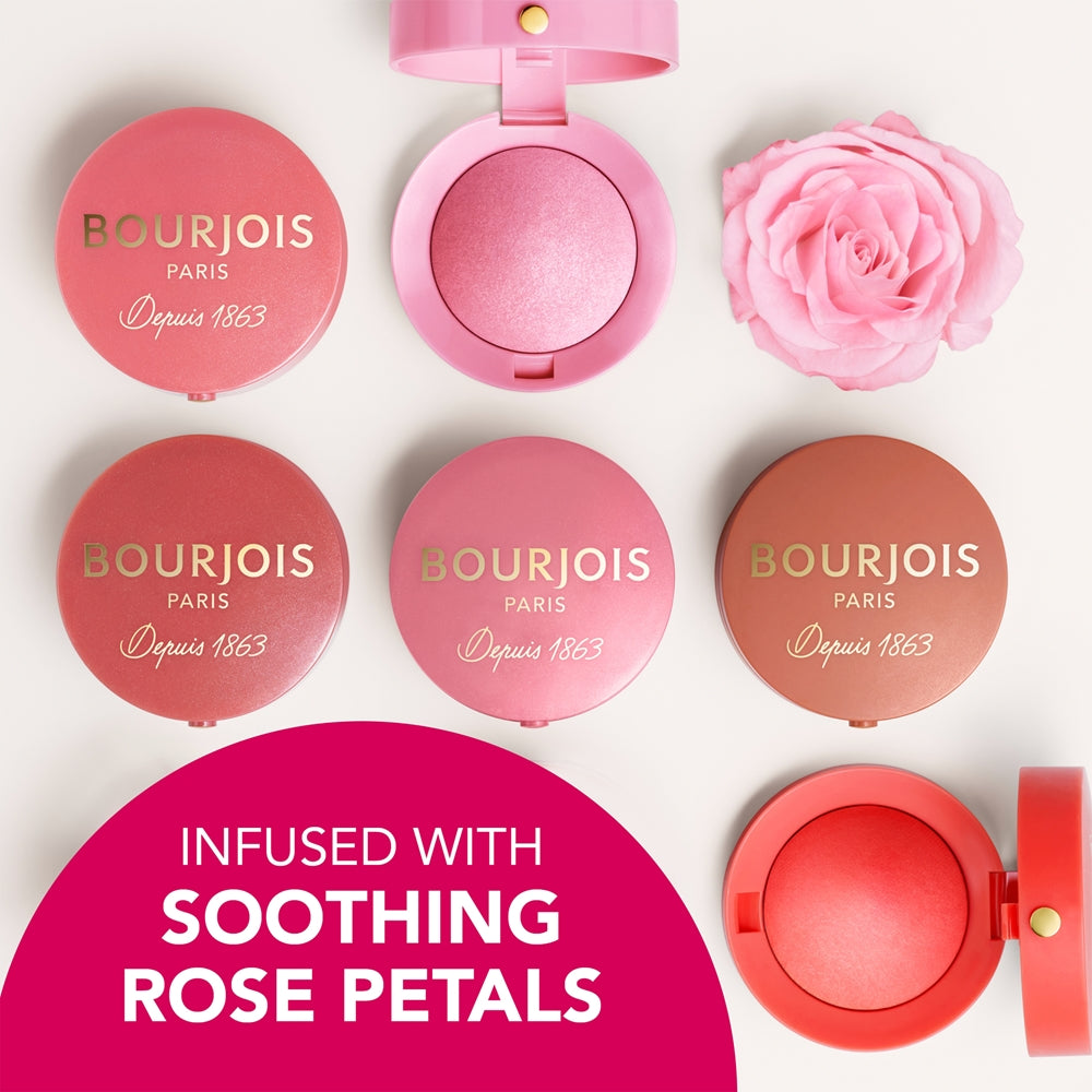 BOURJOIS LITTLE ROUND pot blusher powder #034-rose d'or