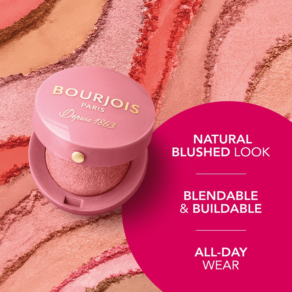BOURJOIS LITTLE ROUND pot blusher powder #034-rose d'or