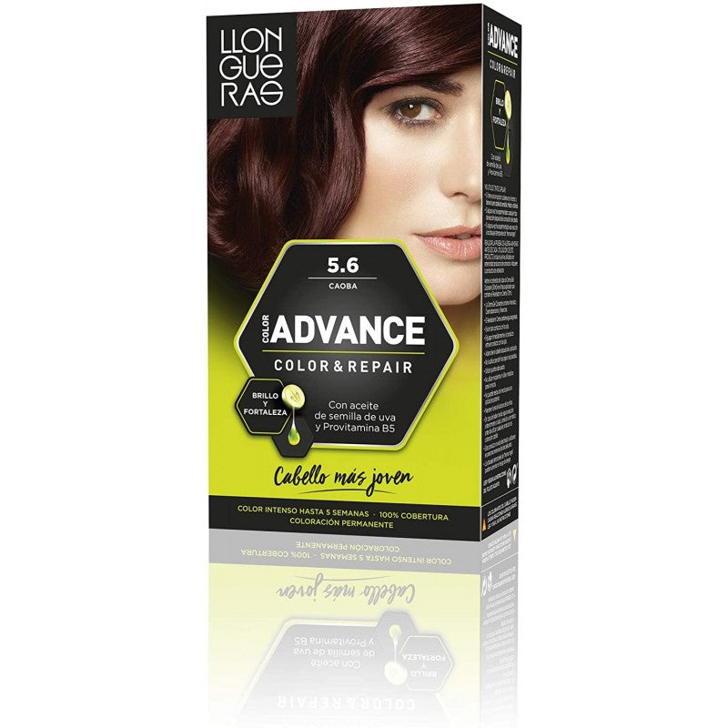 LLONGUERAS COLOR ADVANCE #5,6-caoba 1 u