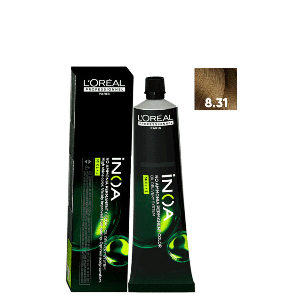 L'ORÉAL PROFESSIONNEL PARIS INOA no ammonia permanent color #8.31 60 gr