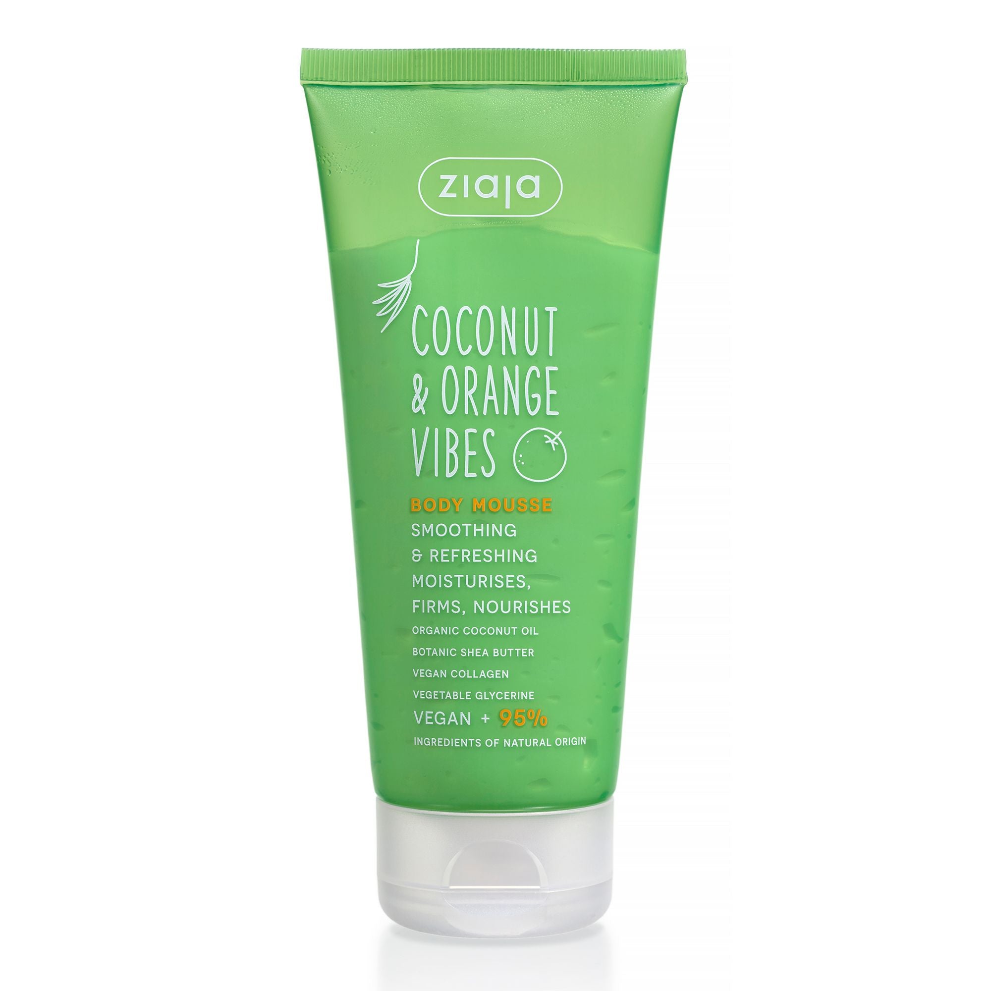 ZIAJA COCONUT &amp; ORANGE VIBES softening and refreshing body mousse 200 ml
