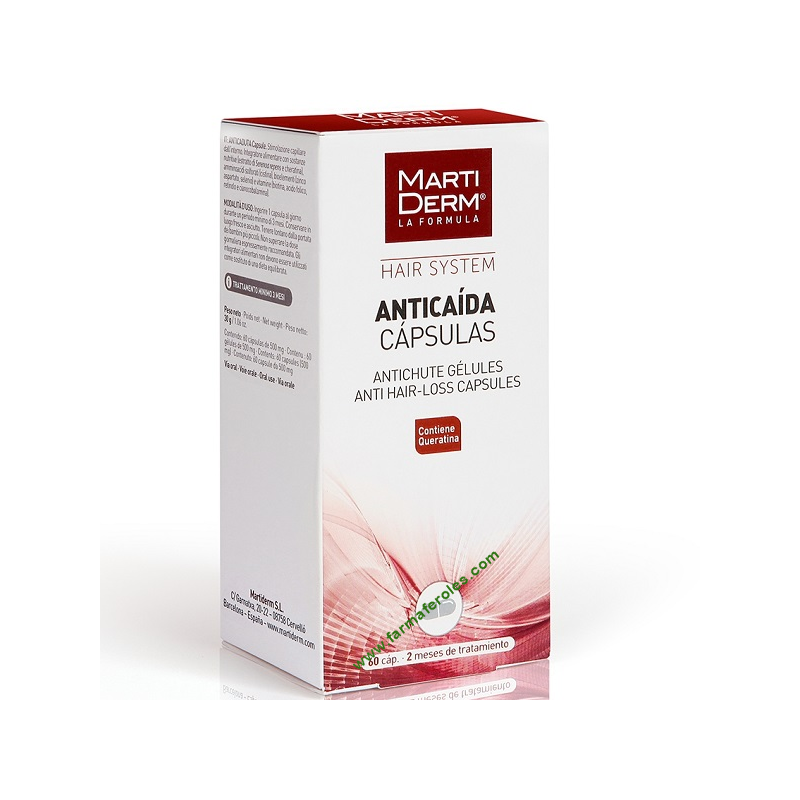 MARTIDERM HAIR SYSTEM anti-hair loss capsules 60 units