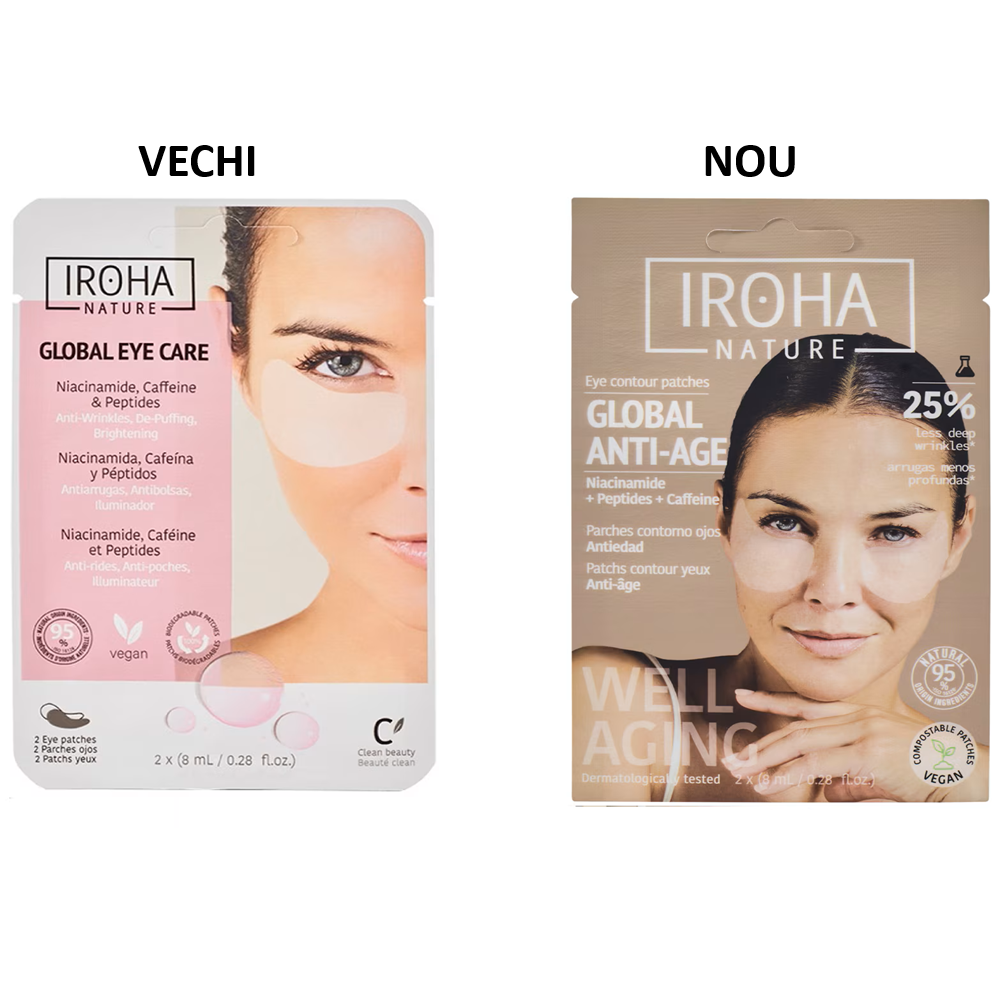 IROHA GLOBAL EYE CARE niacinamide, caffeine & peptides 2 u