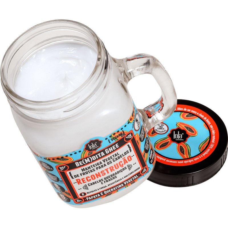LOLA COSMETICS BE(M)DITA GHEE reconstructive mask papaya and vegetable keratin 350 gr