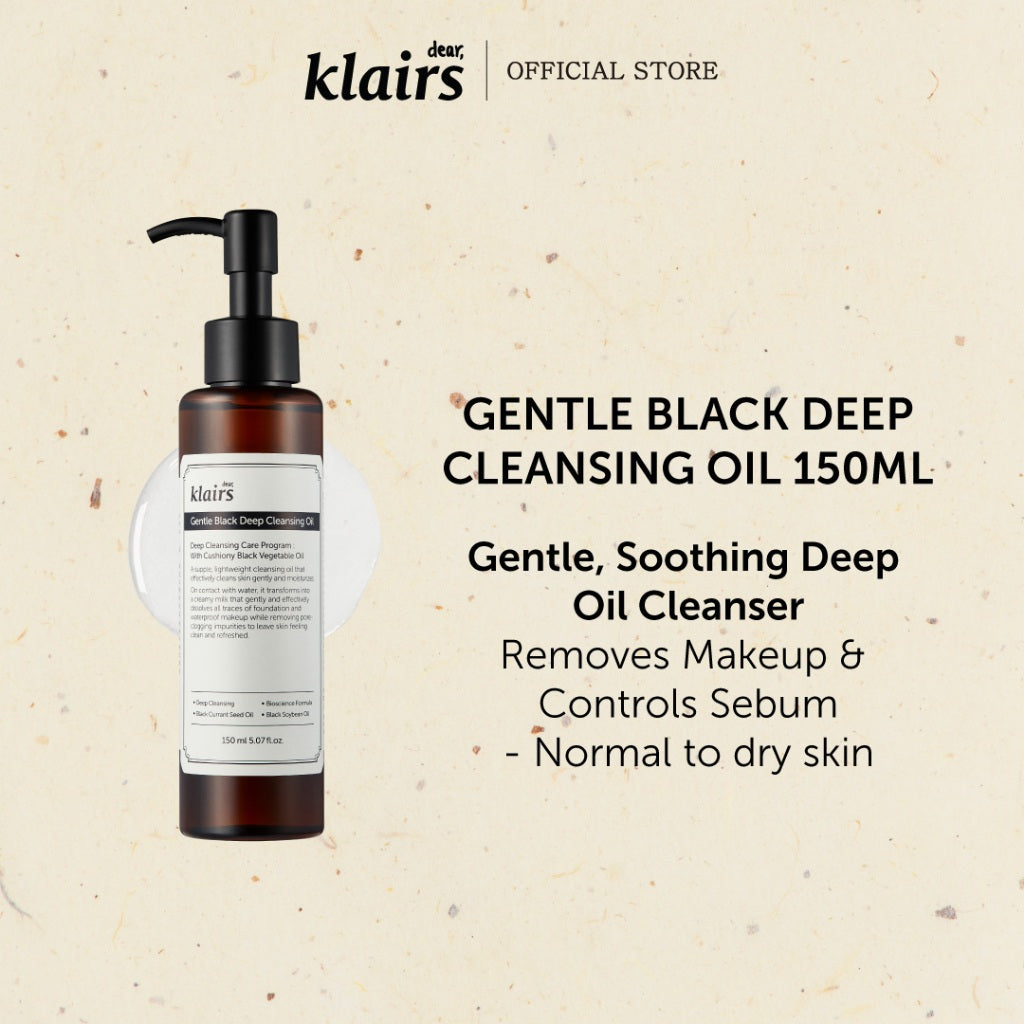 KLAIRS GENTLE BLACK deep cleansing oil 150 ml