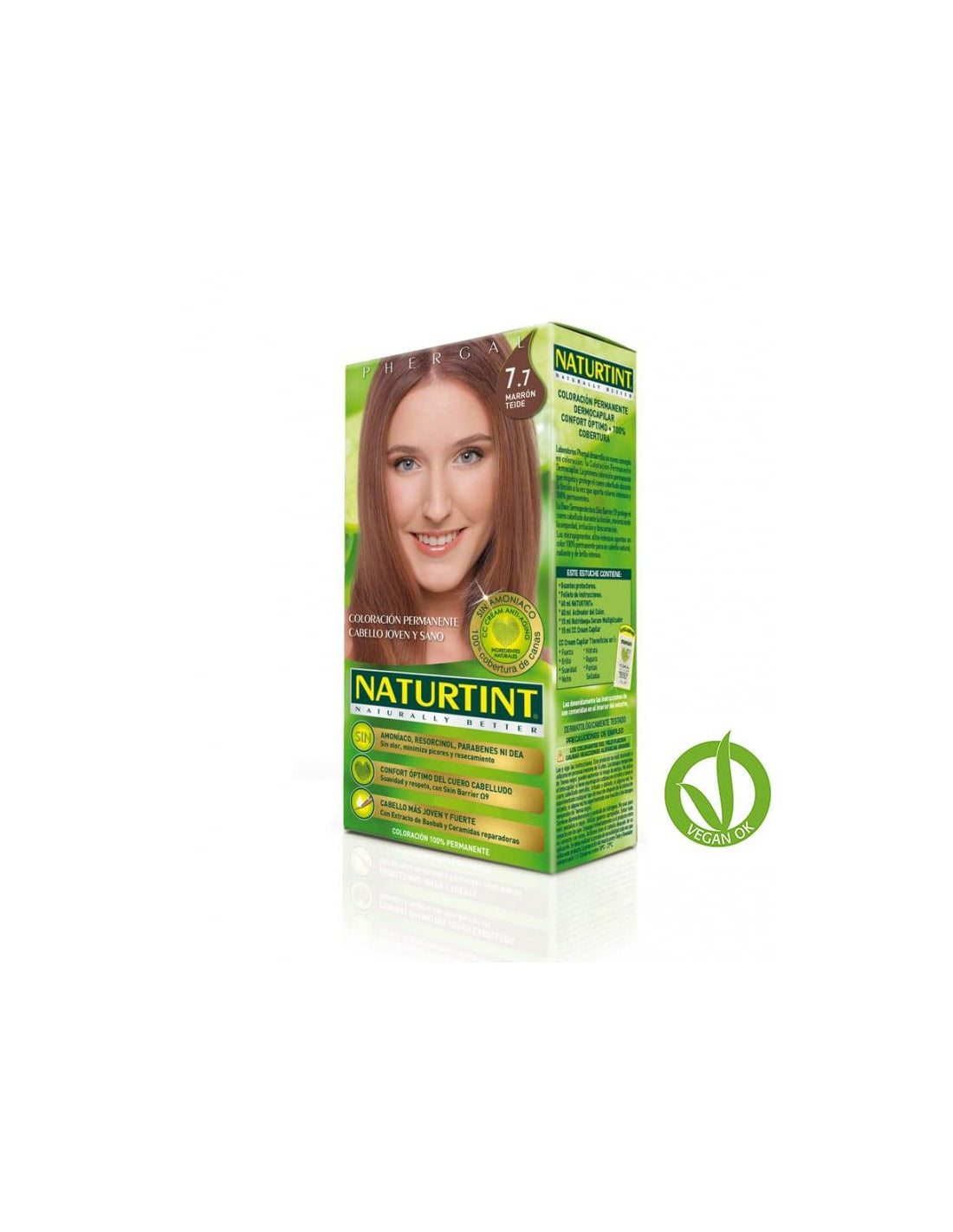 NATURTINT ammonia-free dye #7.7-Teide Brown 170 ml