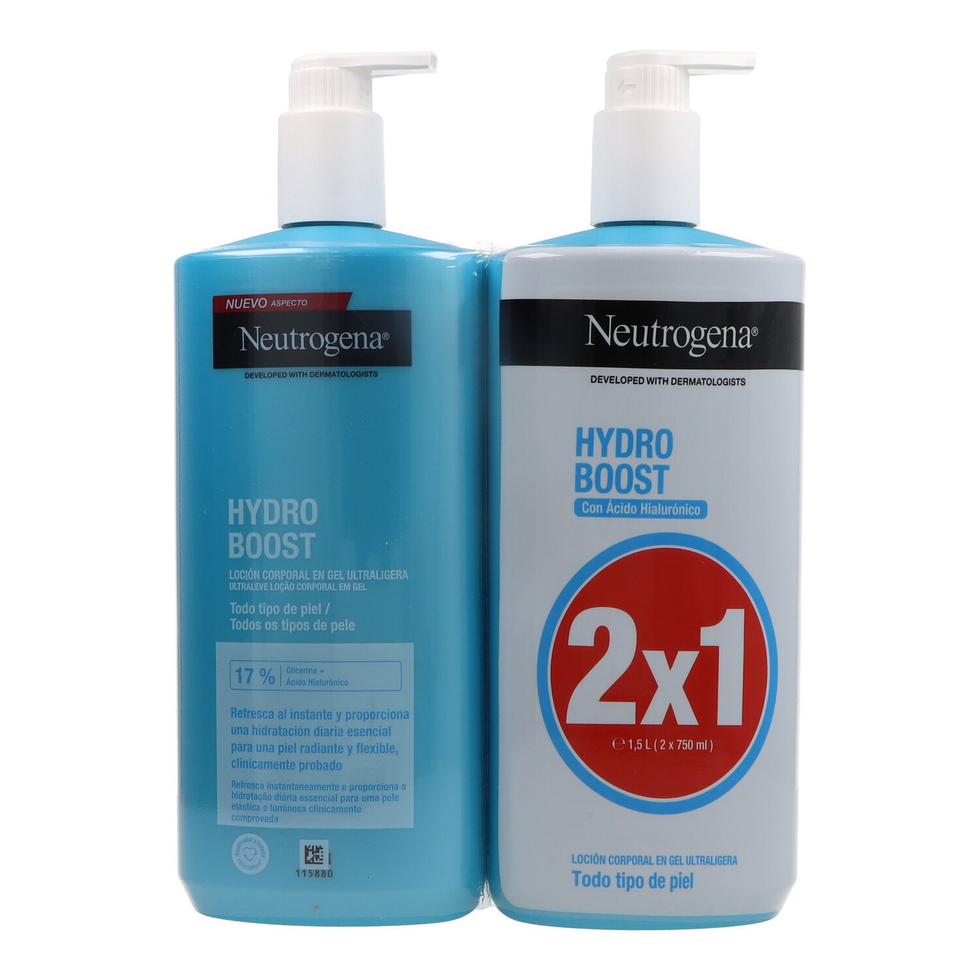 NEUTROGENA HYDRO BOOST body gel lotion pack 2 x 750 ml