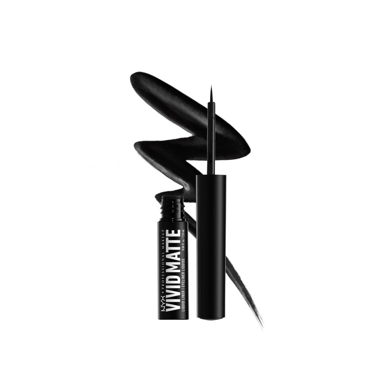 NYX PROFESSIONAL MAKE UP VIVID MATTE liquid liner #black 2 ml