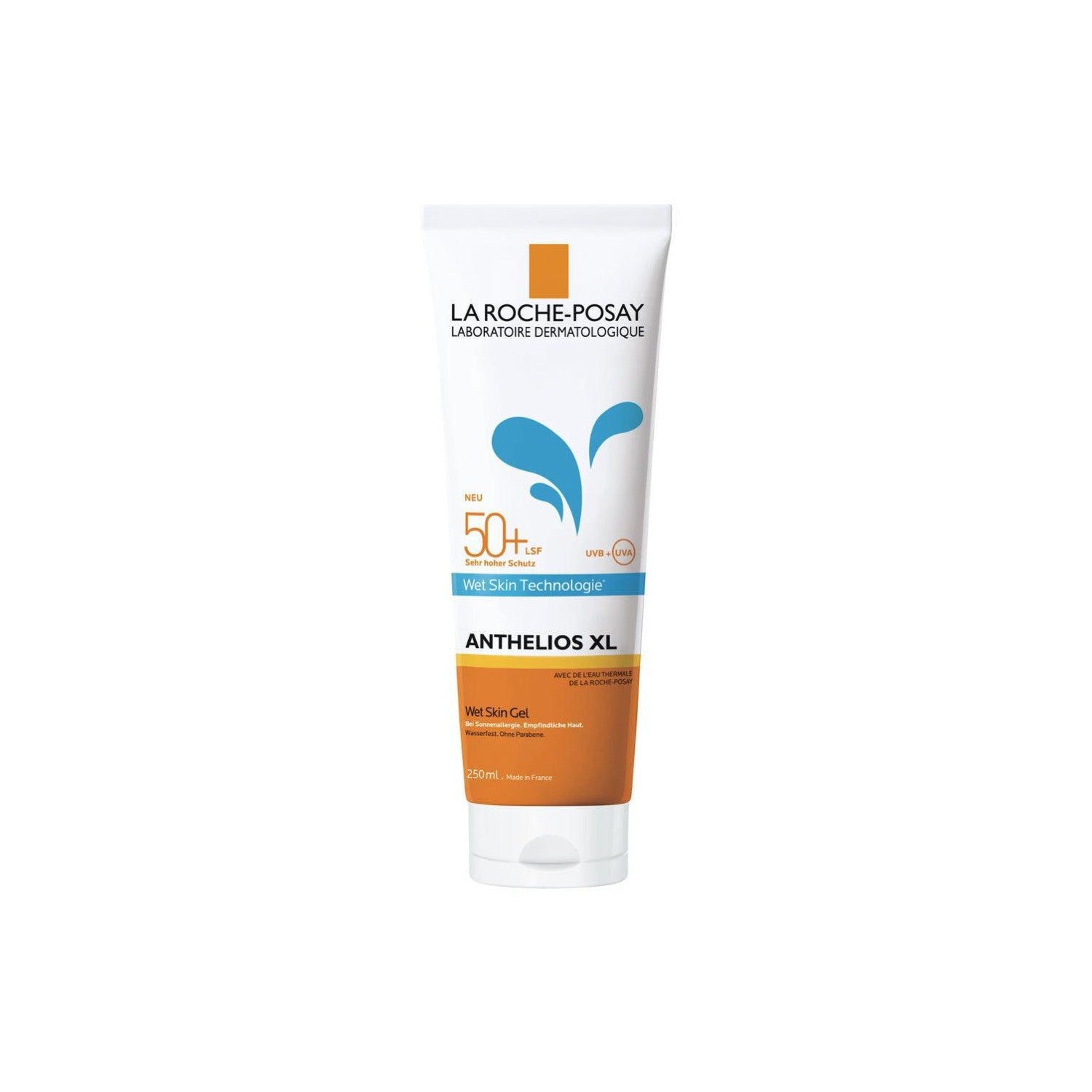LA ROCHE POSAY ANTHELIOS WET SKIN CARTON TUBE body sunscreen, high UV protection SPF50+ 200 ml