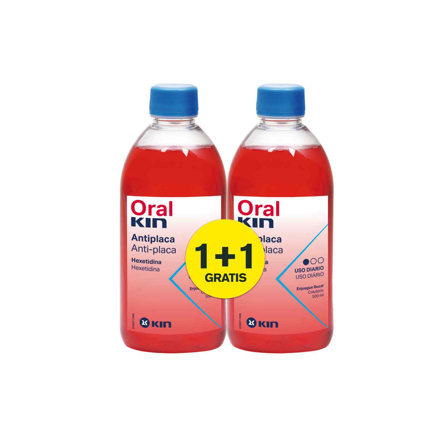 ORALKIN ENJUAGUE BUCAL ANTI-PLACA set 2 pz