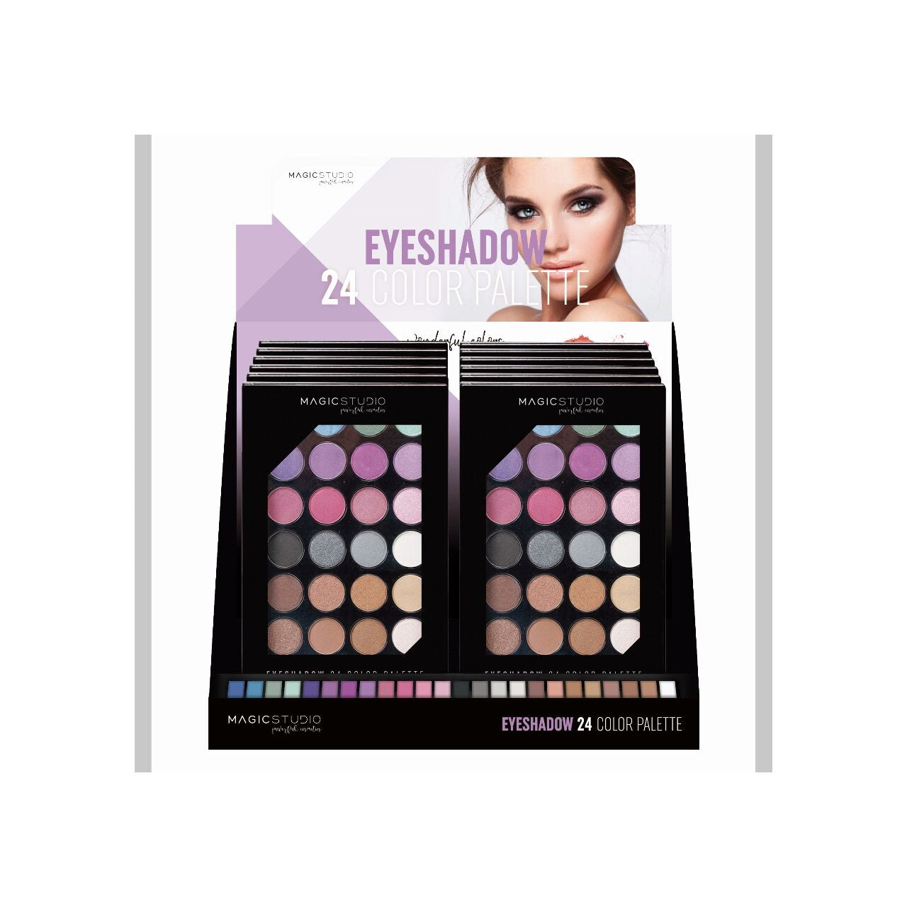 MAGIC STUDIO EYESHADOW PALETTE 24 colors 20 gr