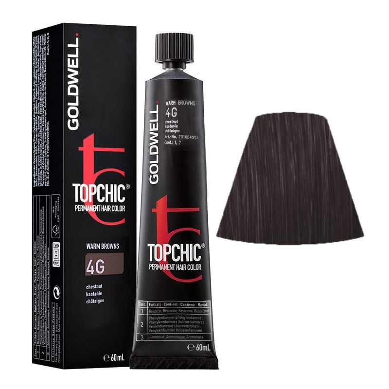 GOLDWELL TOPCHIC permanent hair color #4G 60 ml