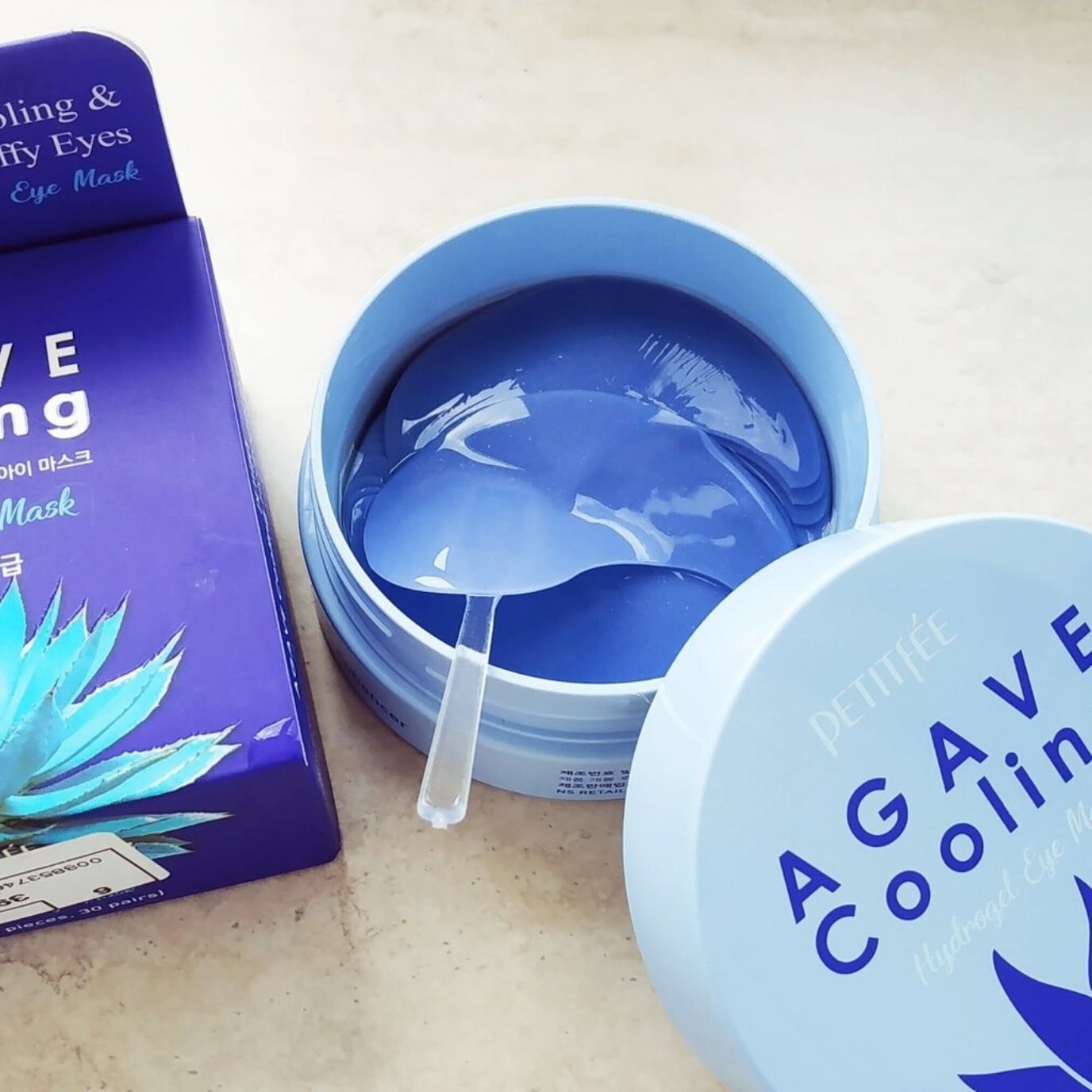 PETITFÉE AGAVE COOLING hydrogel eye mask 60 u