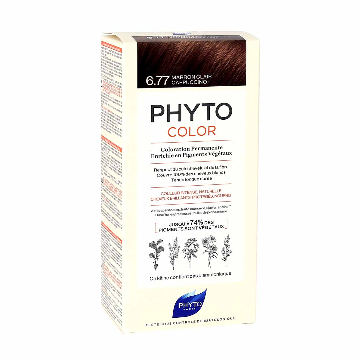 PHYTOCOLOR #6.77-marrón claro capuchino 4 u