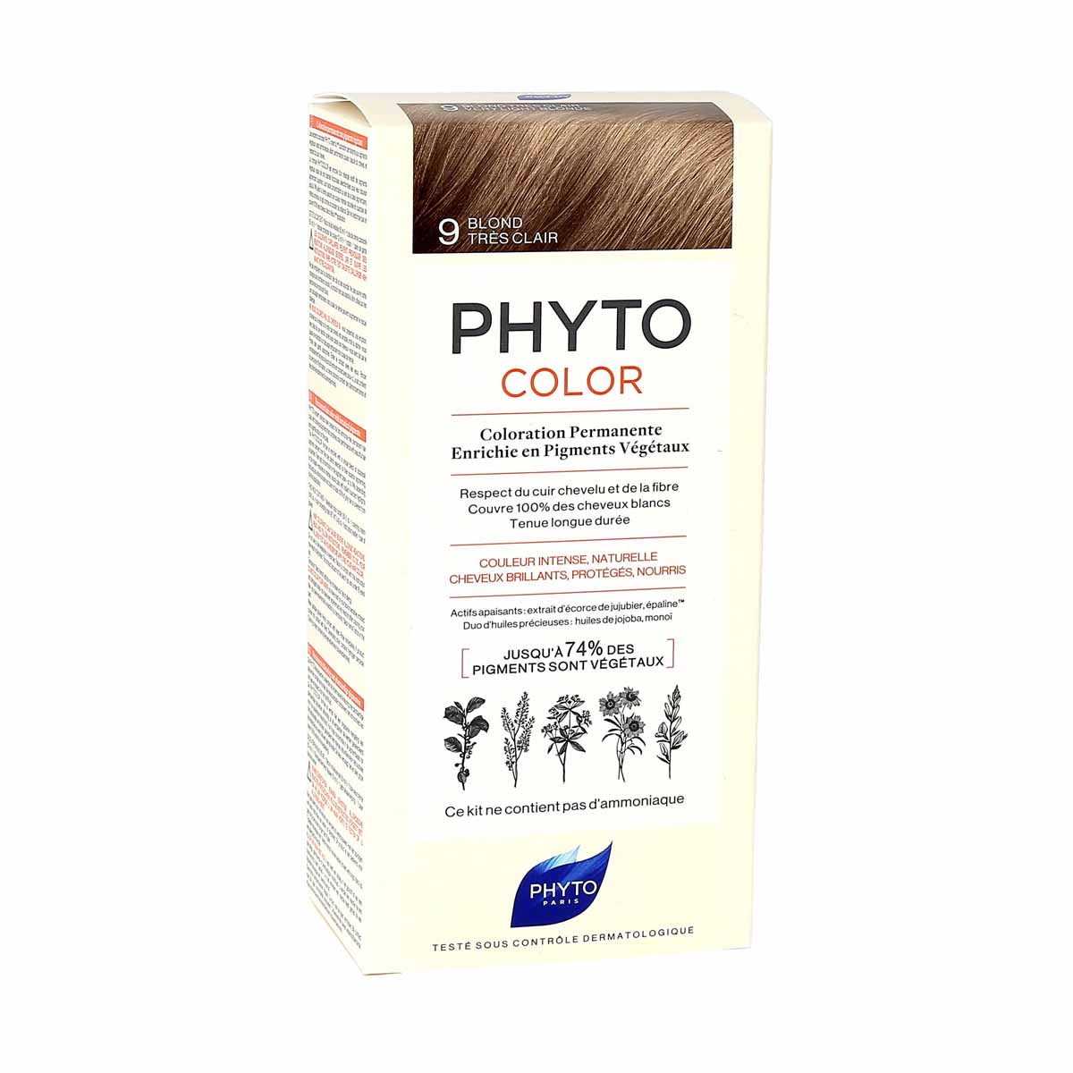 PHYTOCOLOR #9-rubio muy claro 4 u