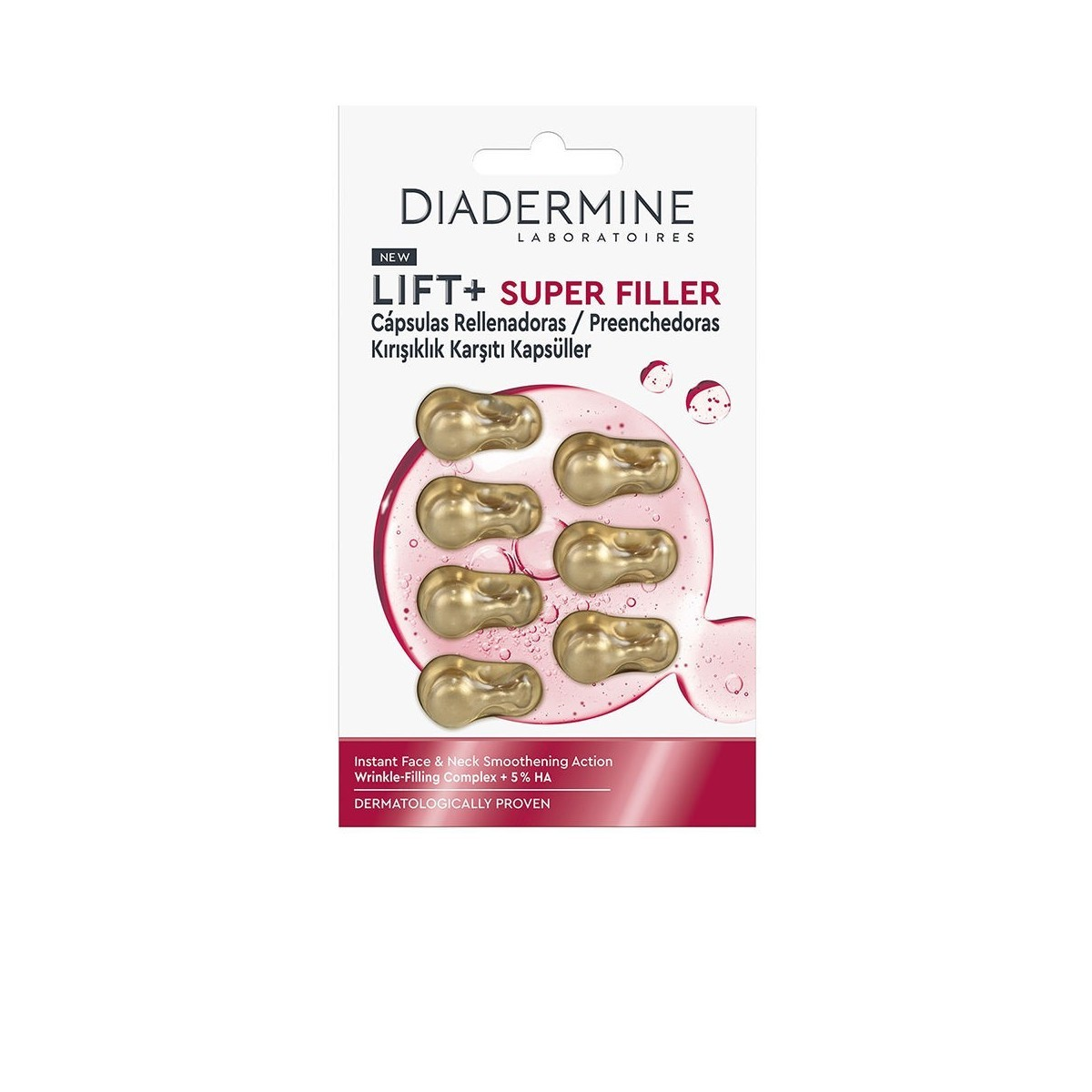 DIADERMINE LIFT + SUPER FILLER smoothing filler for face and neck capsules 7 units
