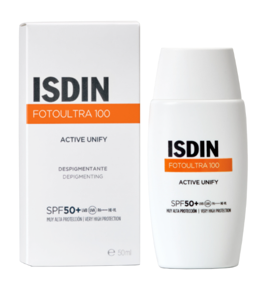 ISDIN FOTOULTRA 100 ACTIVE UNIFY COLOR SPF 50+ tinted sunscreen 50 ml