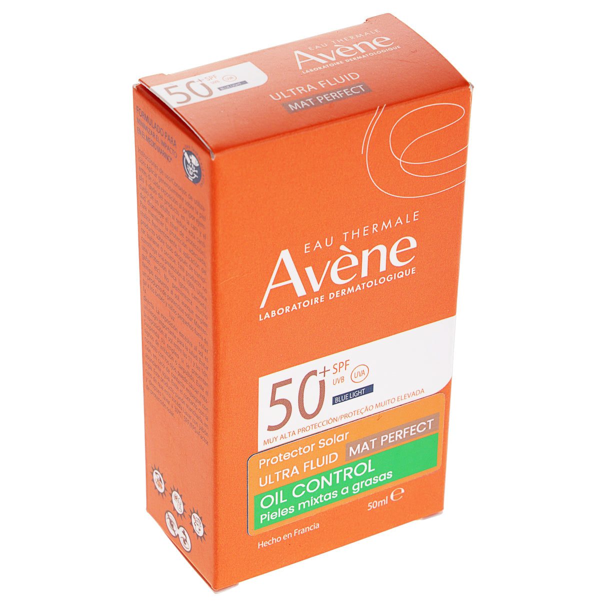 AVÈNE SOLAIRE ULTRA FLUID MAT PERFECT universal facial sunscreen SPF 50 50 ml