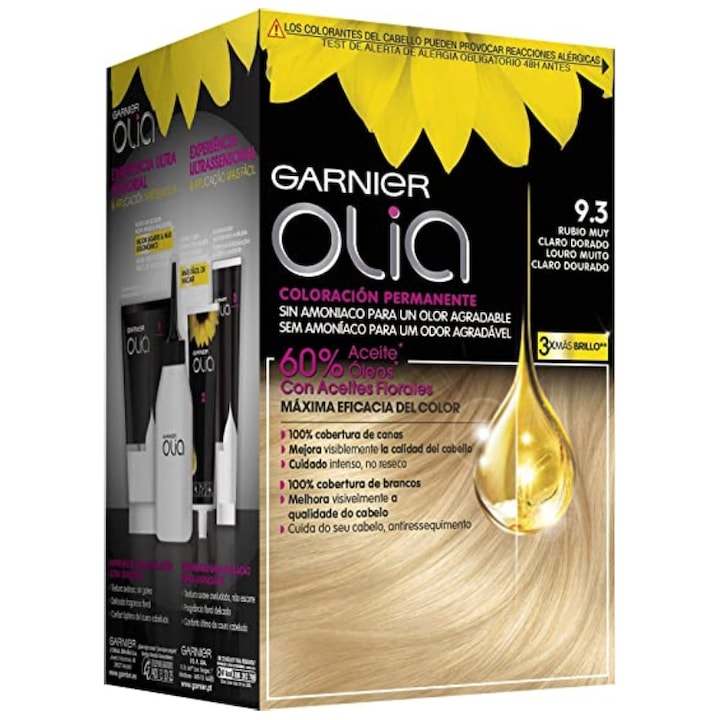 GARNIER OLIA Coloración Permanente #9,3 Rubio Muy claro Dorado 1 u