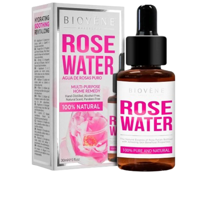 BIOVÈNE ROSE WATER PURE AND NATURAL multi-purpose home remedy 30 ml