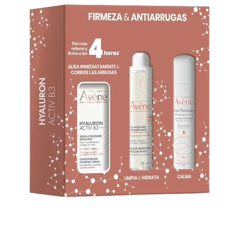 AVÈNE HYALURON ACTIV B3 SÉRUM + MICELAR + AGUA TERMAL LOTE 3 pz