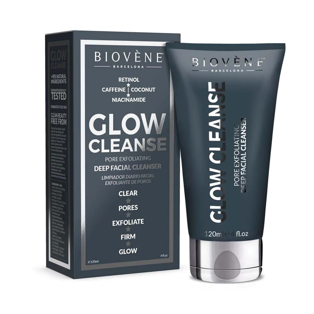 BIOVÈNE GLOW CLEANSE pore exfoliating deep facial cleanser 120 ml