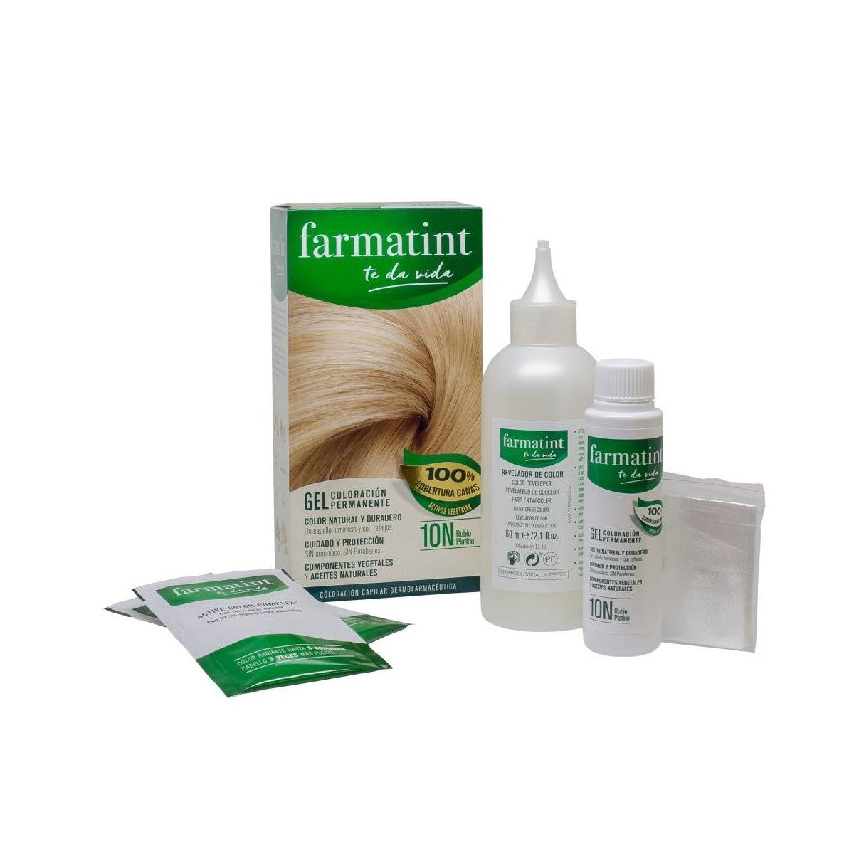 FARMATINT GEL permanent color #10n-platinum blonde 5 units