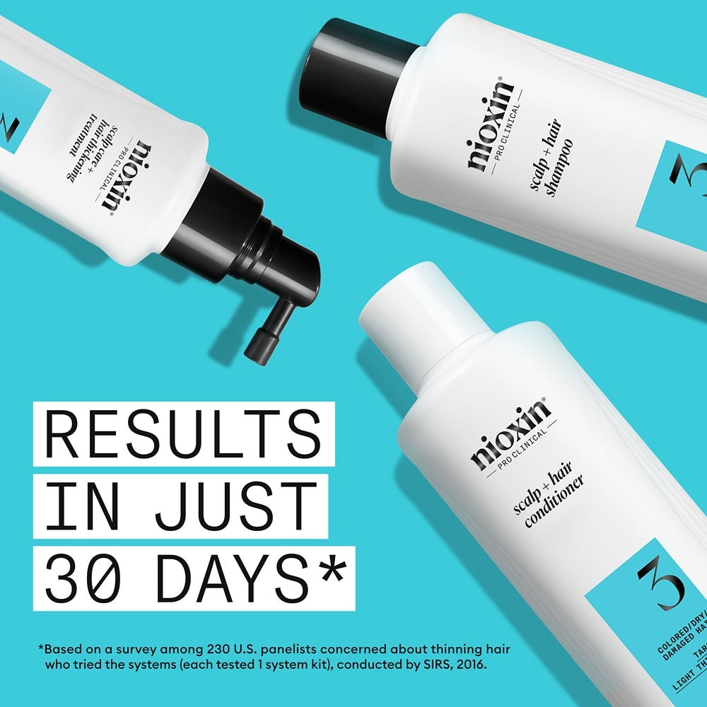 NIOXIN SYSTEM 3 - Kit - Treatment for Colored Hair with Mild Thinning 3 units
