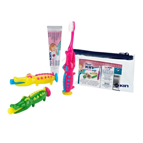 FLUORKIN INFANTIL VIAJE COCODRILO set 3 pz