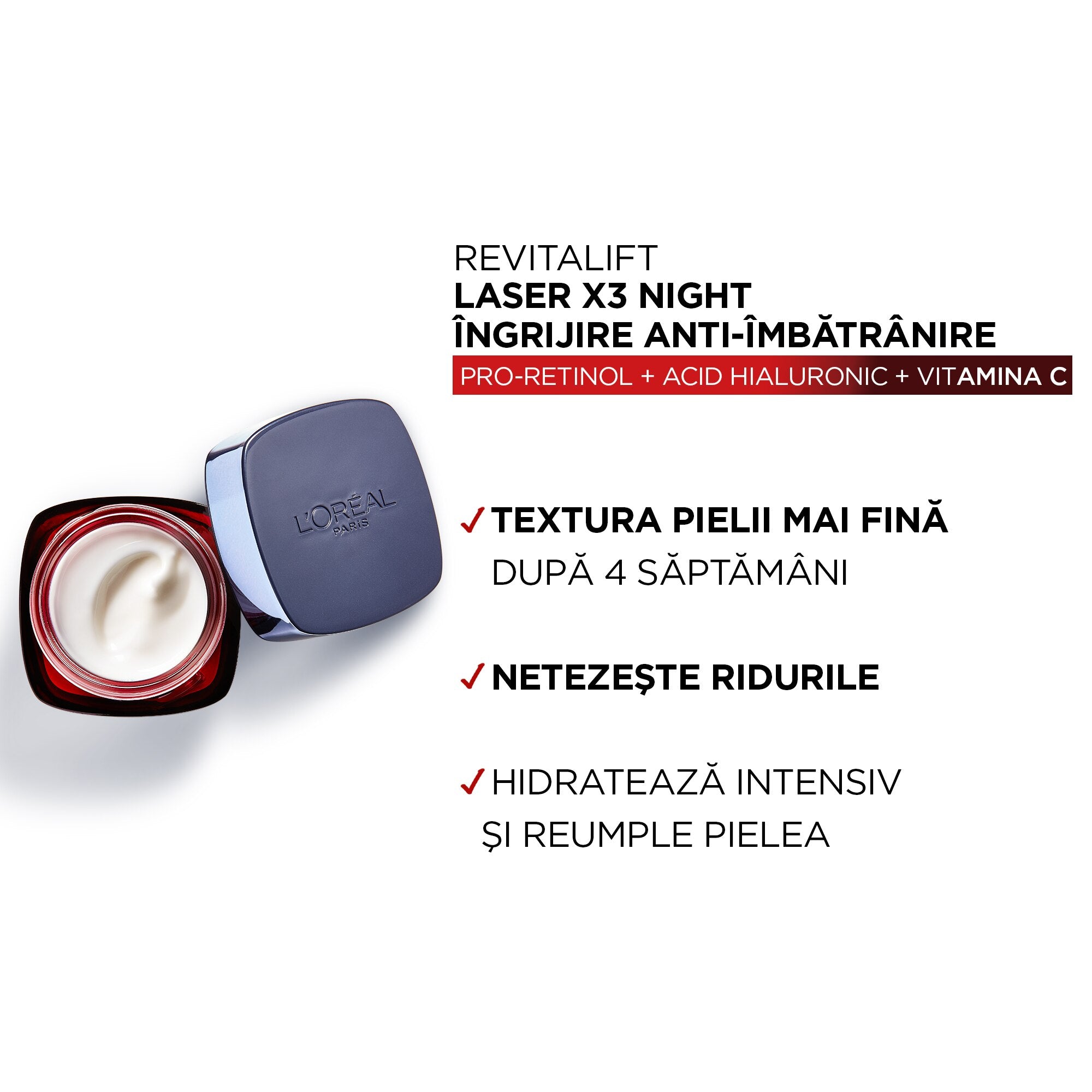 L'ORÉAL PARIS REVITALIFT LASER X3 crema noche 50 ml