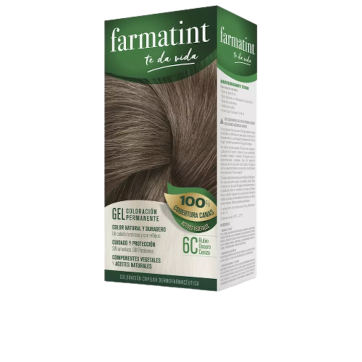 FARMATINT GEL permanent coloring #6c-dark ash blonde 5 units