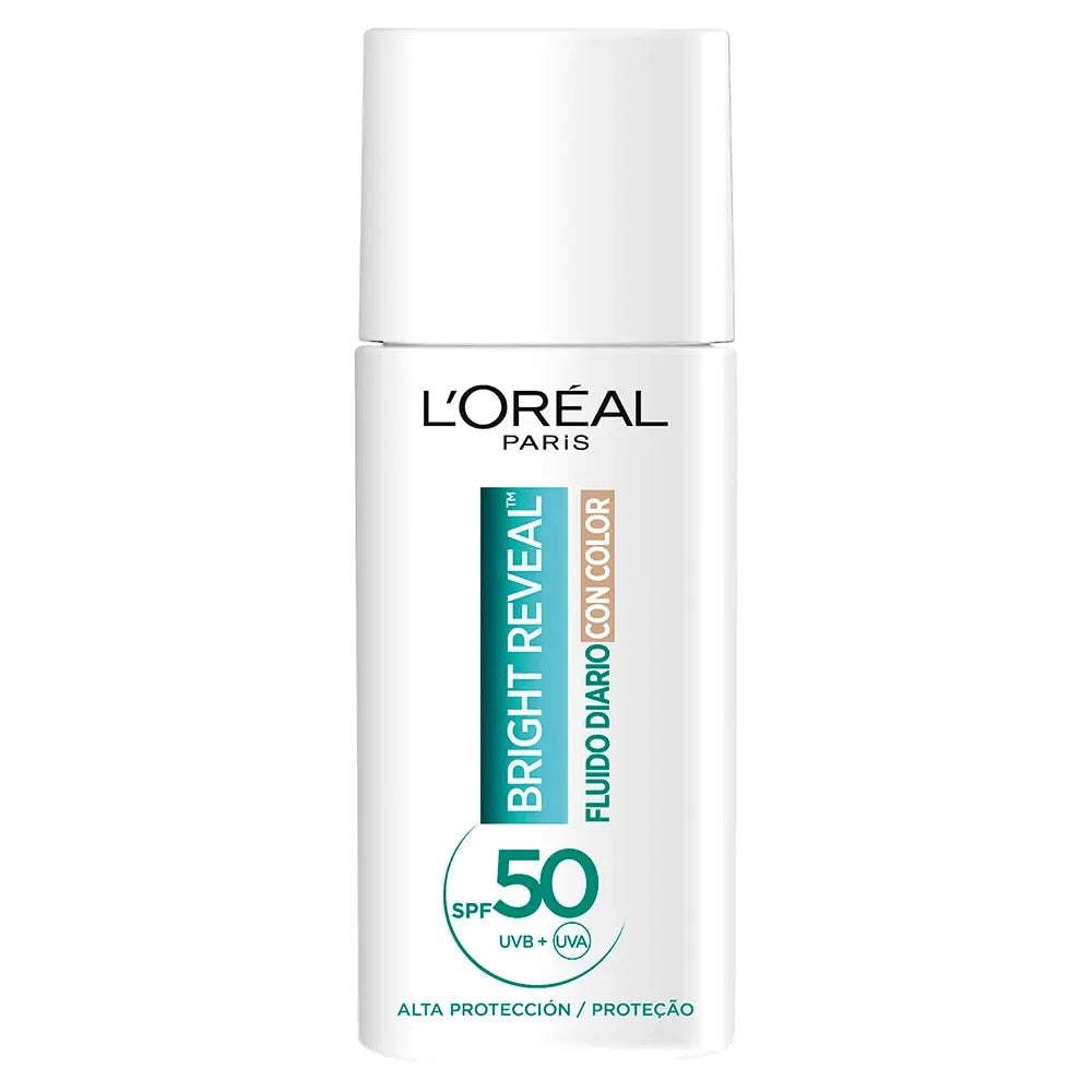 L'ORÉAL PARIS BRIGHT REVEAL NIACINAMIDA fluido diario SPF50 #medio 50 ml
