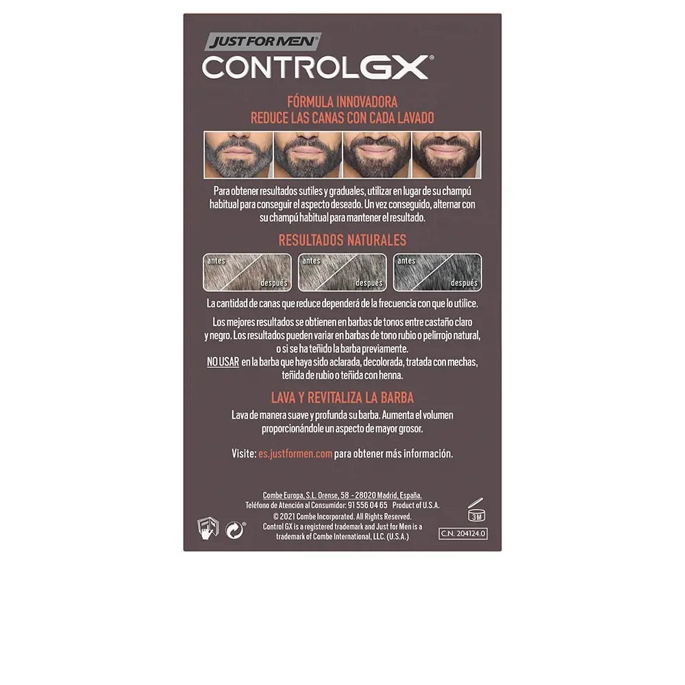 JUST FOR MEN CONTROL GX gray hair reduction shampoo for beard 118 ml