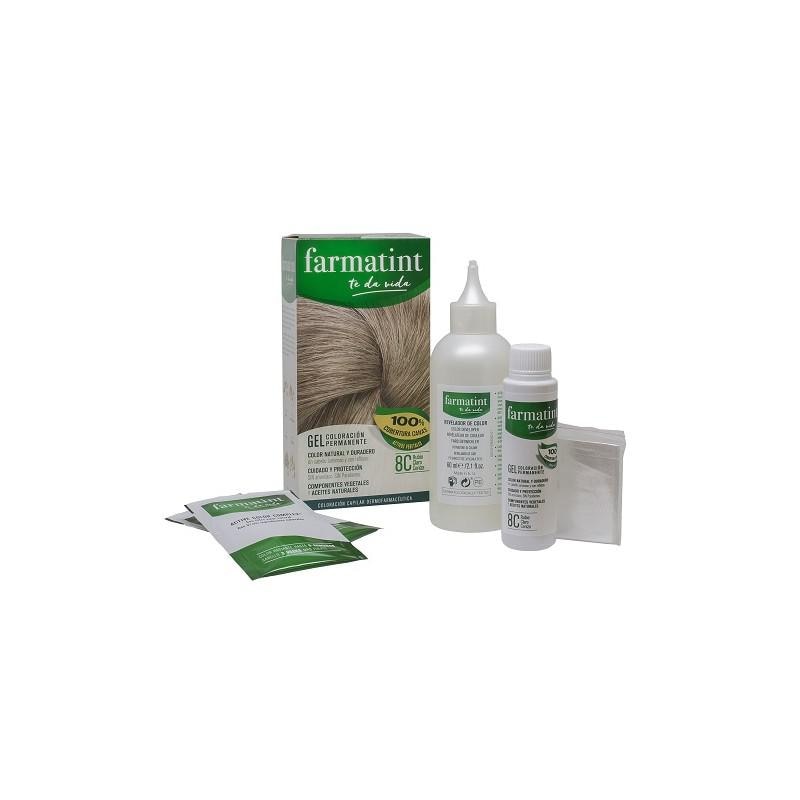 FARMATINT GEL permanent color #8c-light ash blonde 5 units