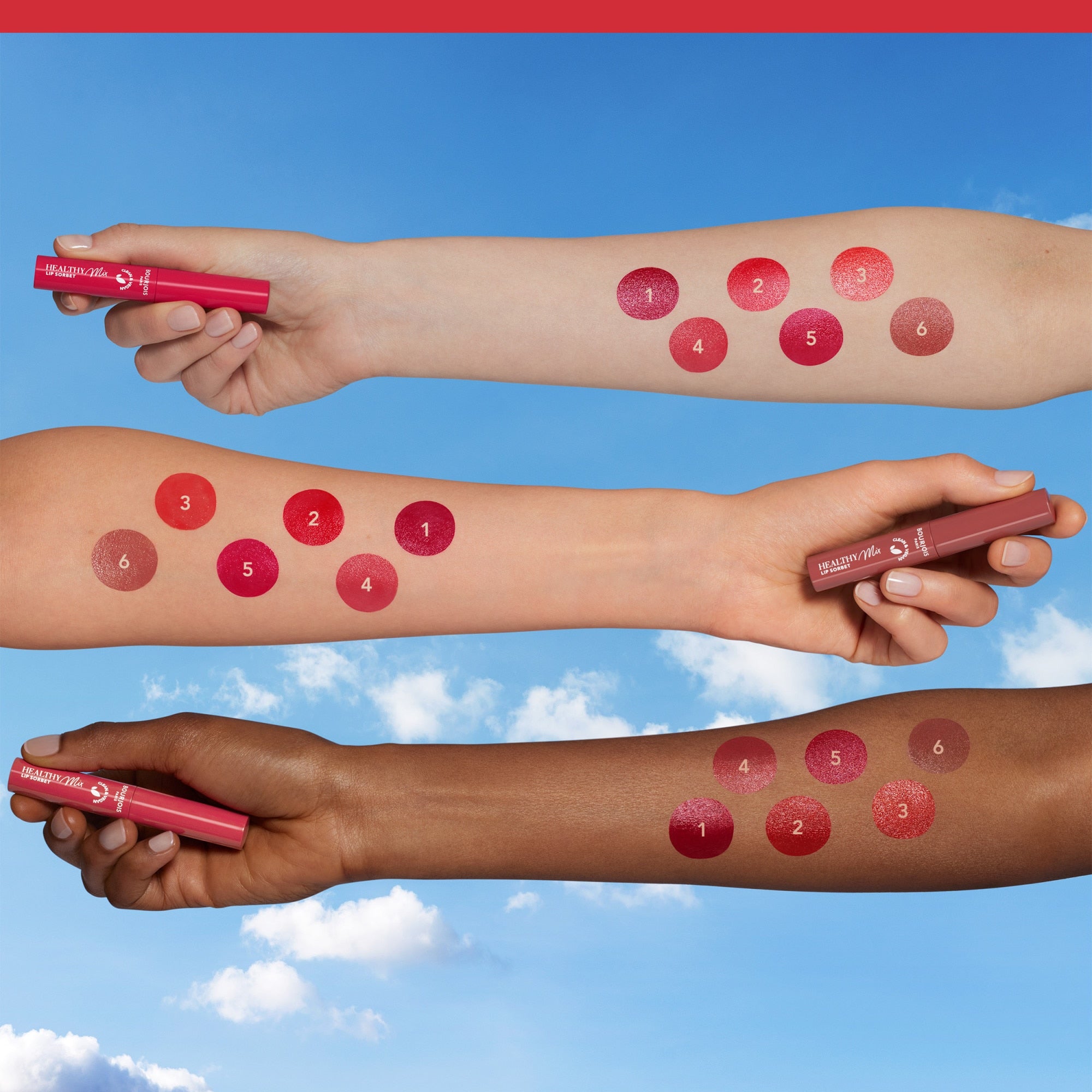 BOURJOIS HEALTHY MIX lip sorbet #02-Red Freshing 7,4 gr