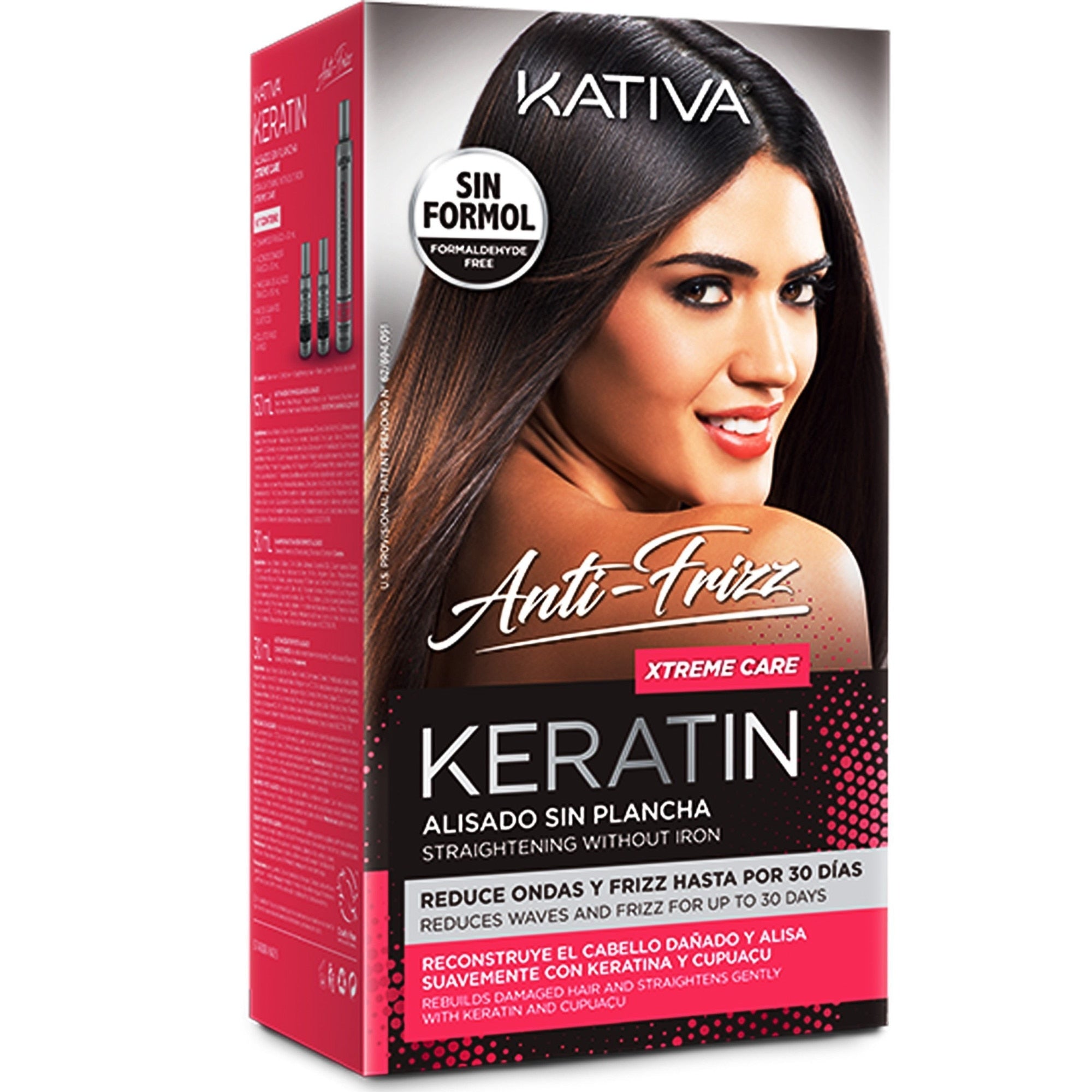 KATIVA KERATIN ANTI-FRIZZ Brazilian straightening without ironing xtrem care 30 days 3 units