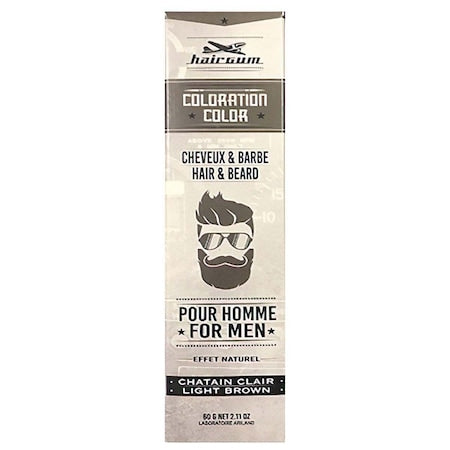 HAIRGUM COLORATION beard and hair dye #5.1-Light Brown 60 gr