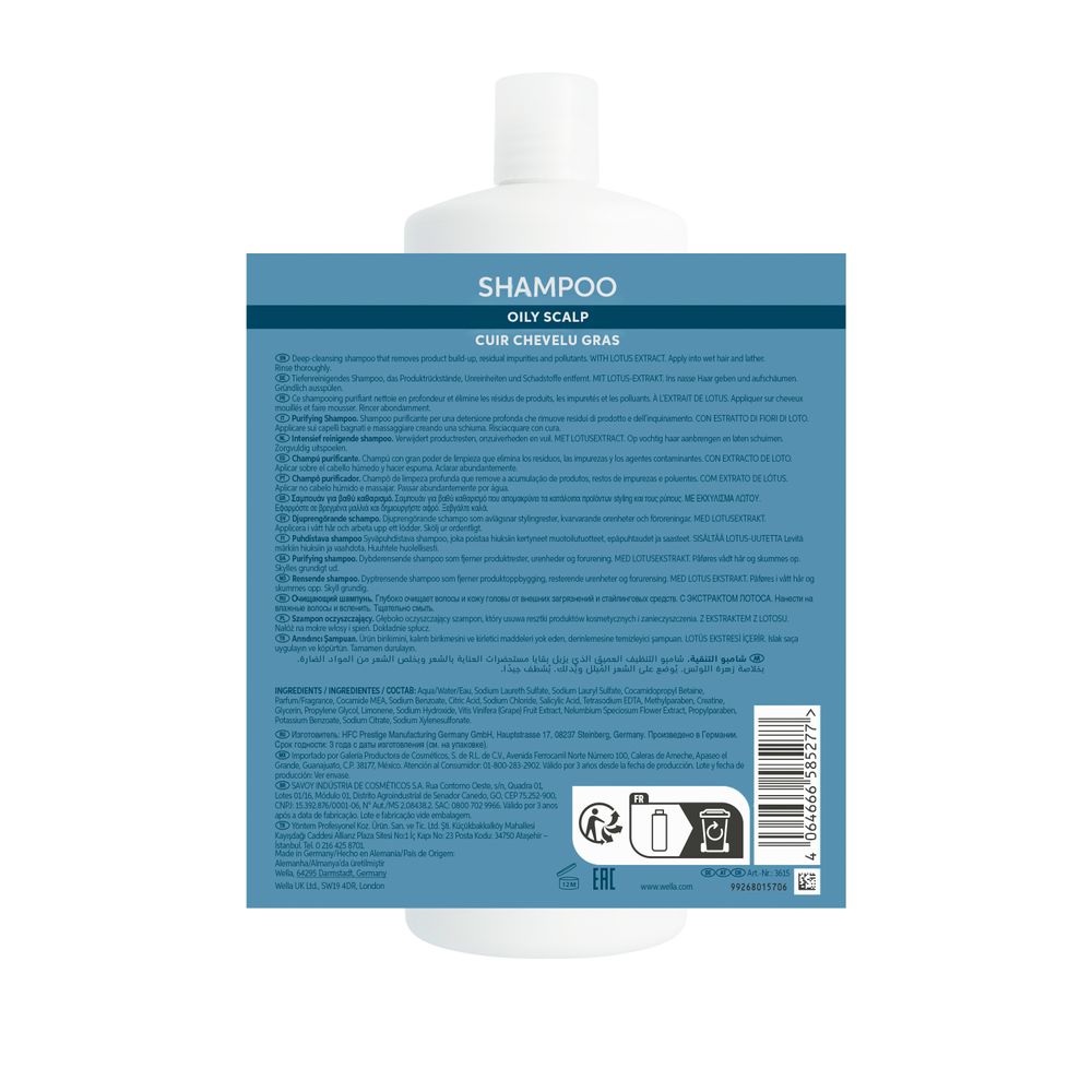 WELLA PROFESSIONALS INVIGO BALANCE Pure Purifying Shampoo 1000 ml