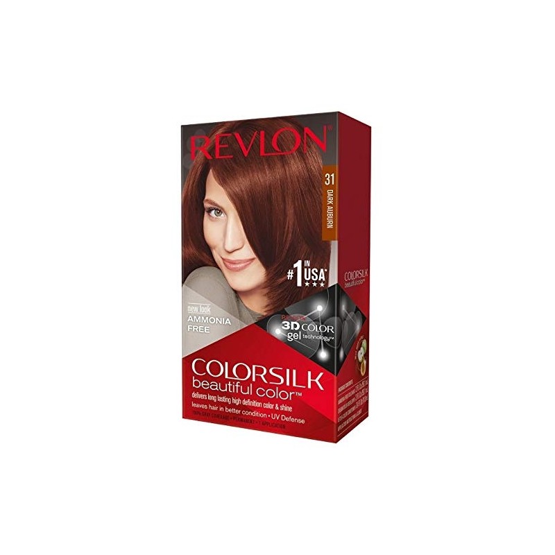 REVLON MASS MARKET COLORSILK tinte #31-castaño oscuro cobrizo 1 u