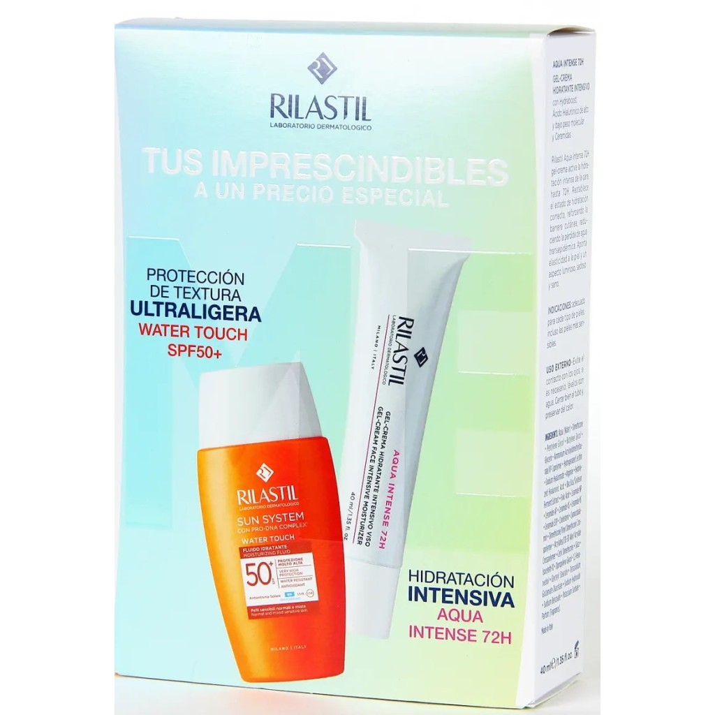 RILASTIL AQUA INTENSE 72H + SUNSCREEN SPF50 CASE 2 pcs