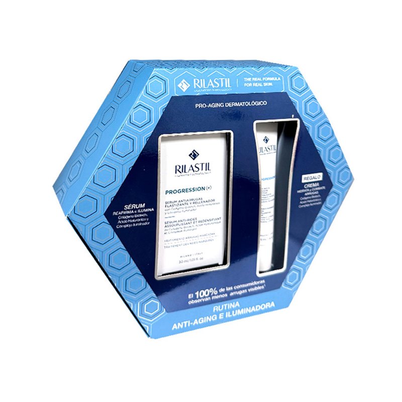RILASTIL PROGRESSION (+) ANTI-WRINKLE AND ILLUMINATING ROUTINE CASE 2 pcs