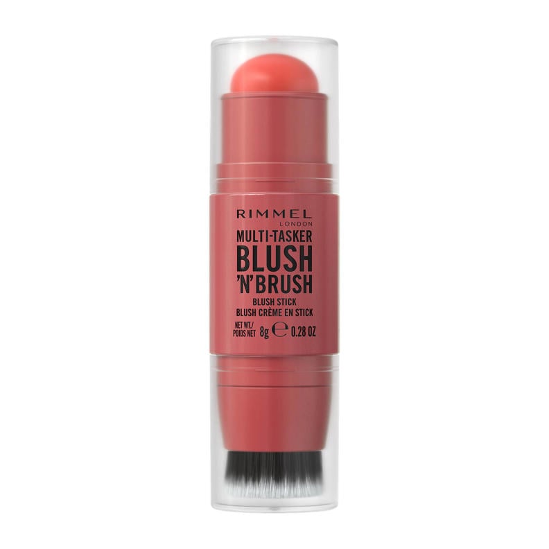 RIMMEL LONDON MULTI-TASKER BLUSH 'N' BRUSH stick #250-Coral Dust 8 gr