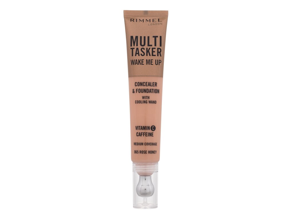 RIMMEL LONDON MULTITASKER WAKE ME UP concealer and foundation #Rose Honey 20 ml
