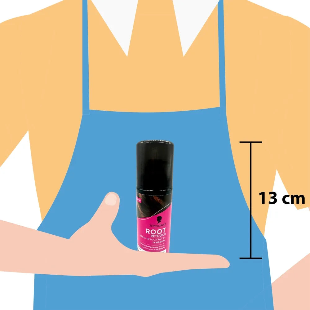 SCHWARZKOPF MASS MARKET ROOT RETOUCHER root touch-up spray #brown