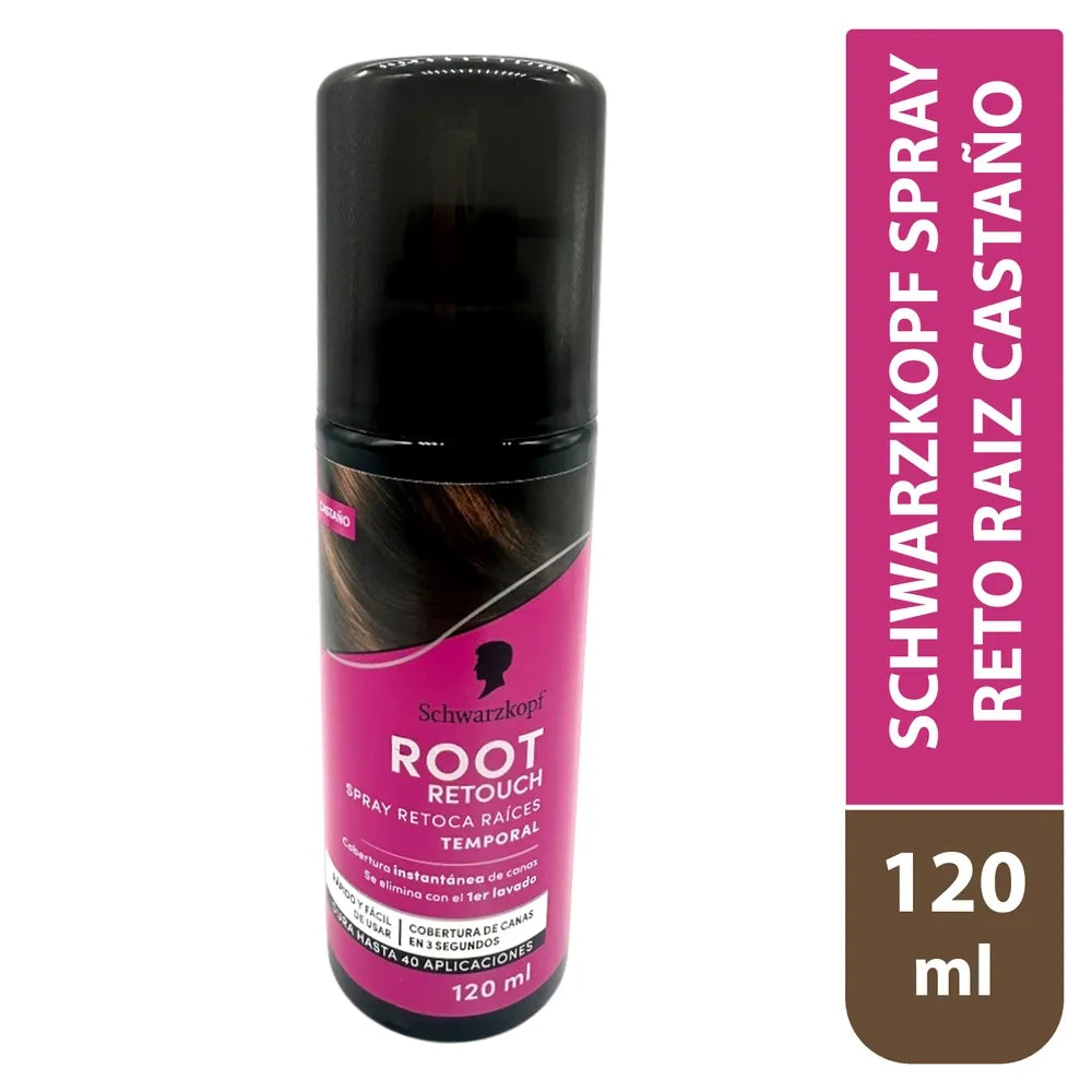 SCHWARZKOPF MASS MARKET ROOT RETOUCHER root touch-up spray #brown