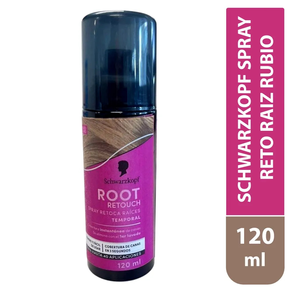 SCHWARZKOPF MASS MARKET ROOT RETOUCHER retouches roots spray #blonde