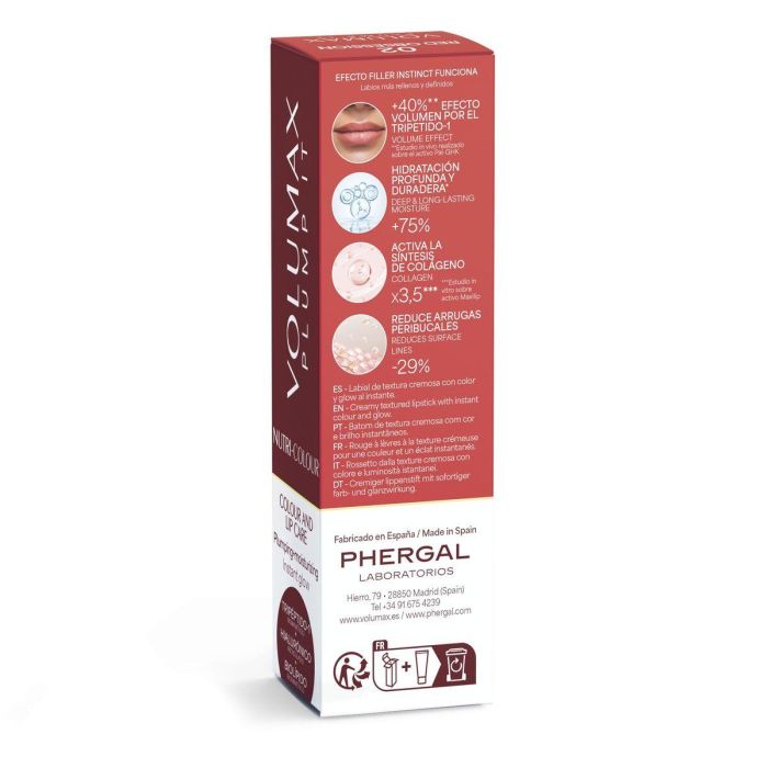 VOLUMAX PLUMP IT NUTRI-COLOUR anti-aging lip treatment #02-Red Obsession 4 gr