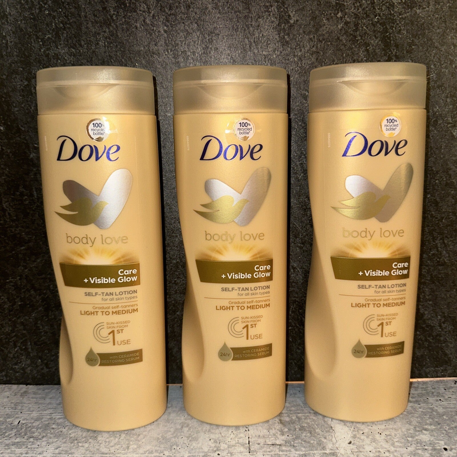 DOVE VISIBLE GLOW Self-Tanning Body Lotion Medium 400ml